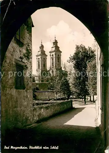 AK / Ansichtskarte Bad_Mergentheim Durchblick zum Schloss Bad_Mergentheim