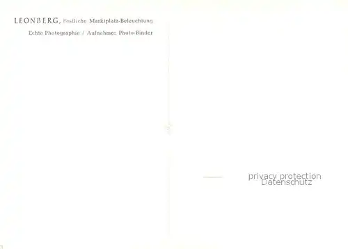 AK / Ansichtskarte Leonberg_Wuerttemberg Festliche Marktplatz Beleuchtung Leonberg Wuerttemberg