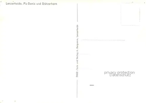 AK / Ansichtskarte Lenzerheide_GR mit Piz Danis und Staetzerhorn Lenzerheide GR