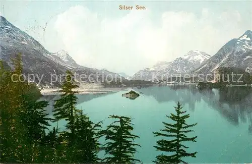 AK / Ansichtskarte Silsersee Panorama Silsersee