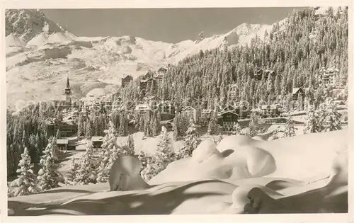 AK / Ansichtskarte Arosa_GR Winterpanorama Arosa_GR