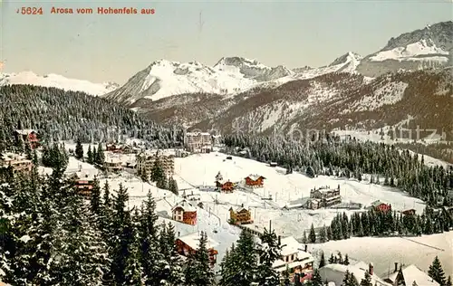 AK / Ansichtskarte Arosa_GR Blick vom Hohenfels Arosa_GR