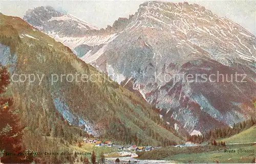 AK / Ansichtskarte Preda_GR Chemin de fer rhetique 