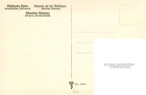 AK / Ansichtskarte Ilanz_GR Rhaetische Bahn Ilanz_GR