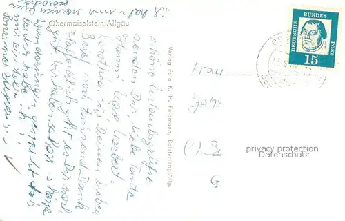 AK / Ansichtskarte Obermaiselstein Gesamtansicht mit Alpenpanorama Obermaiselstein