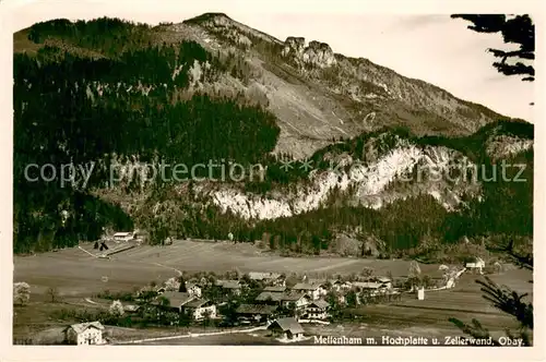 AK / Ansichtskarte Mettenham Panorama mit Hochplatte und Zellerwand Bayerische Alpen Mettenham