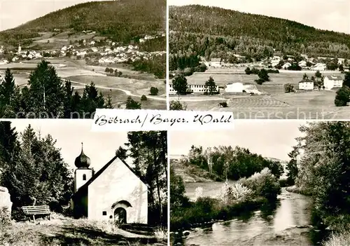 AK / Ansichtskarte Boebrach Panorama Kapelle Partie am Bach Boebrach