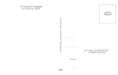 AK / Ansichtskarte Toerwang Ortsansicht mit Kirche Hochries Chiemgauer Alpen Toerwang