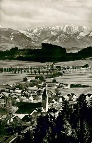 AK / Ansichtskarte Peiting Panorama Blick zu den Alpen Peiting