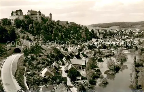 AK / Ansichtskarte Harburg_Schwaben Panorama Blick zum Schloss Harburg Schwaben