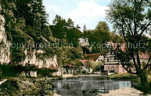 AK / Ansichtskarte Velden_Mittelfranken Motiv bei der Stadtmuehle Partie an der Pegnitz Velden Mittelfranken