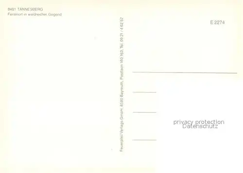 AK / Ansichtskarte Taennesberg Panorama Luftkurort Oberpfaelzer Wald Ortszentrum mit Kirche Taennesberg