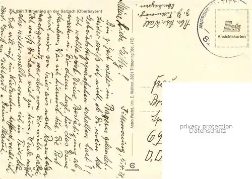 AK / Ansichtskarte Tittmoning_Salzach Stadtansichten Zentrum Kirche Burg Tittmoning Salzach