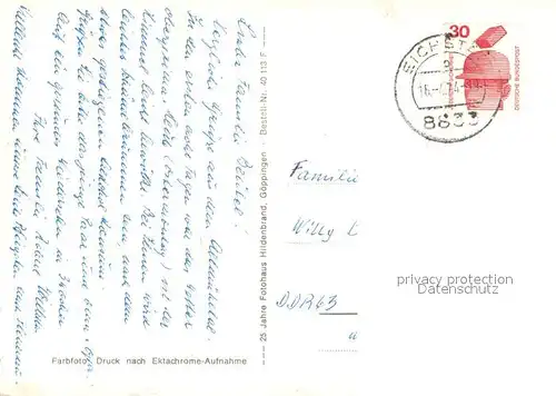 AK / Ansichtskarte Eichstaett_Oberbayern Stadtpanorama Williboldsburg Partie an der Altmuehl Eichstaett_Oberbayern