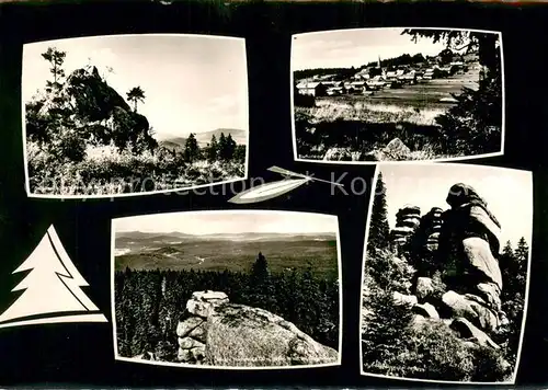 AK / Ansichtskarte Bischofsreut_Haidmuehle Gesamtansicht Landschaftspanorama Felsen Bischofsreut_Haidmuehle