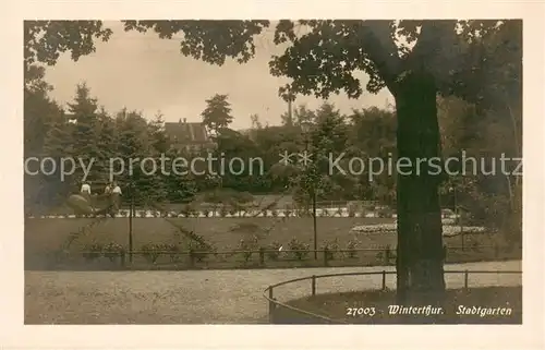 AK / Ansichtskarte Winterthur__ZH Stadtgarten 