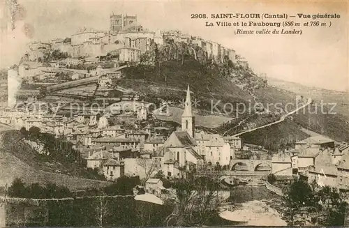 AK / Ansichtskarte Saint Flour_Cantal Vue generale La Ville et le Faubourg Saint Flour Cantal