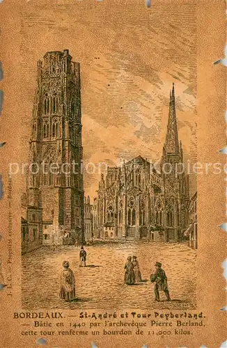 AK / Ansichtskarte Bordeaux_33 St Andre et Tour Peyberland 