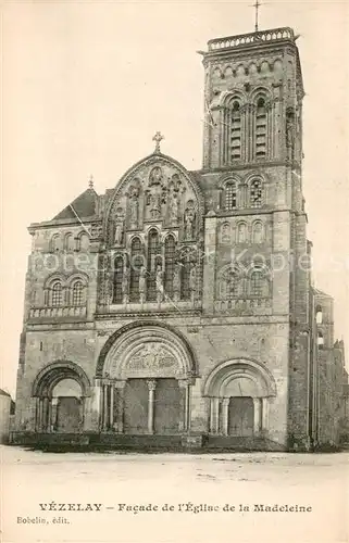AK / Ansichtskarte Vezelay Facade de lEglise de la Madeleine Vezelay