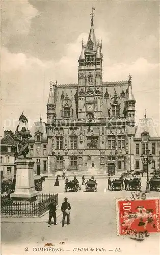 AK / Ansichtskarte Compiegne_60 Hotel de Ville 