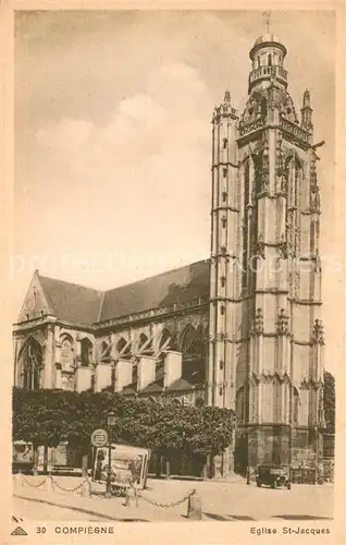 AK / Ansichtskarte Compiegne_60 Eglise St Jacques 