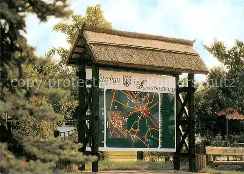 AK / Ansichtskarte Suschow Am InfoPunkt Cafe Restaurant Informationskarte Suschow