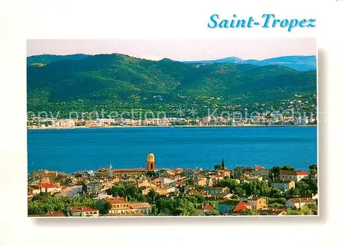 AK / Ansichtskarte Saint_Tropez_Var Au fond Sainte Maxime Saint_Tropez_Var