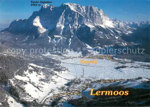 AK / Ansichtskarte Lermoos_Tirol Panorama Ehrwald Tiroler Zugspitze Winter Lermoos Tirol