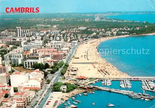 AK / Ansichtskarte Cambrils_Costa_Dorada Fliegeraufnahme Tarragona Strand 
