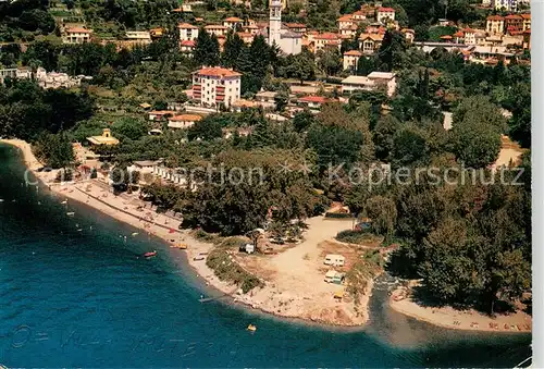 AK / Ansichtskarte Cannero_Riviera_Lago_Maggiore Fliegeraufnahme Panorama m. Camping Cannero_Riviera