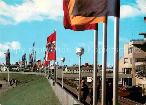 AK / Ansichtskarte Bremerhaven Weserdeich Promenade Bremerhaven