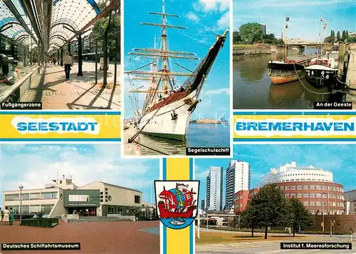 AK / Ansichtskarte Bremerhaven Geeste Schifffahrtsmuseum Institut f. Meeresforschung Bremerhaven