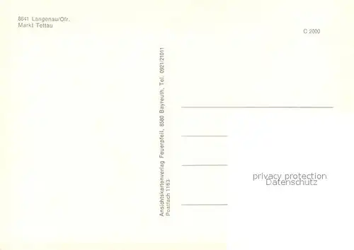 AK / Ansichtskarte Langenau_Oberfranken Ortsansicht mit Kirche Landschaft Langenau Oberfranken