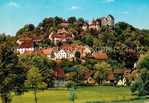 AK / Ansichtskarte Egloffstein Ansicht Luftkurort mit Burg Egloffstein