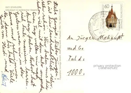 AK / Ansichtskarte Stadlern_Oberpfalz Gesamtansicht Reickenstein Ruine Felsen Kirche Stadlern_Oberpfalz