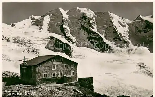 AK / Ansichtskarte Piz_Palue Diavolezzahuette Piz_Palue