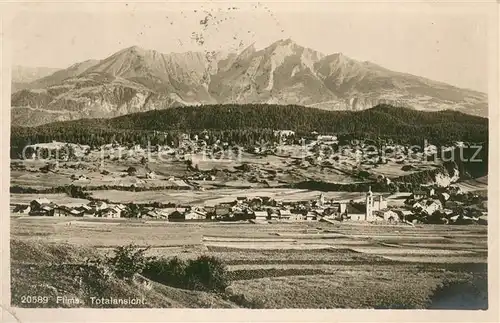 AK / Ansichtskarte Flims_GR Panorama Feldpost Flims_GR
