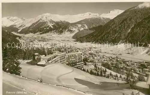 AK / Ansichtskarte Davos_GR Panorama Davos_GR
