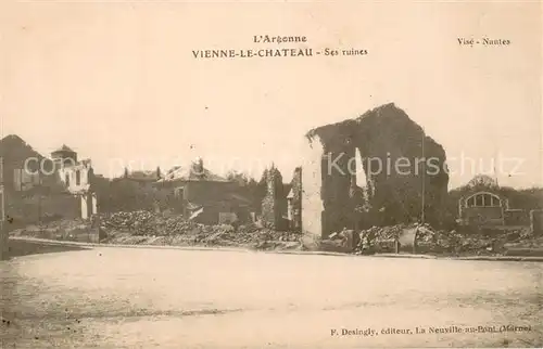 AK / Ansichtskarte Vienne le Chateau Ses ruines Vienne le Chateau