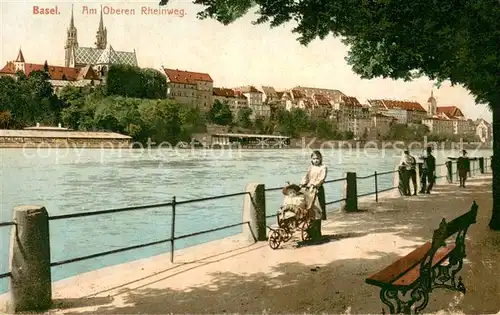 AK / Ansichtskarte Basel_BS Am Oberen Rheinweg Basel_BS
