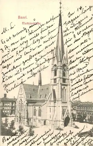 AK / Ansichtskarte Basel_BS Mathaeuskirche Basel_BS