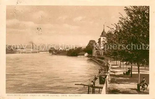 AK / Ansichtskarte Rheinfelden_AG Partie beim Hotel des Salines Rheinfelden AG