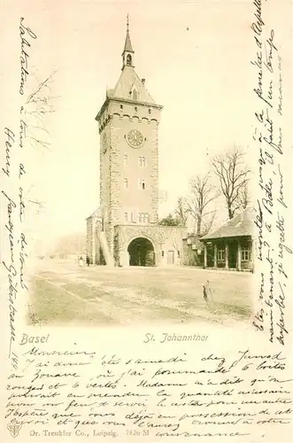 AK / Ansichtskarte Basel_BS St Johannthor Basel_BS