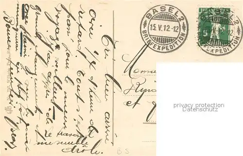 AK / Ansichtskarte Basel_BS Postgebaeude an der Zentralbahnstrasse Basel_BS