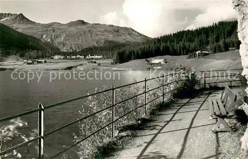 AK / Ansichtskarte Davosersee mit Hoehwald und Wolfgang Davosersee