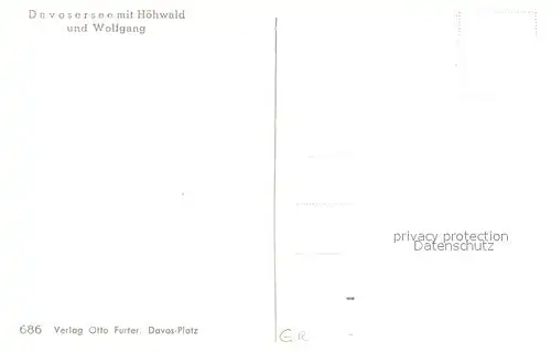 AK / Ansichtskarte Davosersee mit Hoehwald und Wolfgang Davosersee