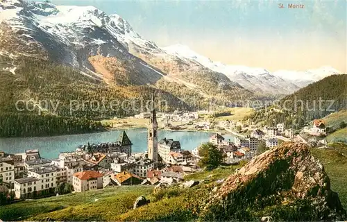 AK / Ansichtskarte St_Moritz_GR Panorama St_Moritz_GR