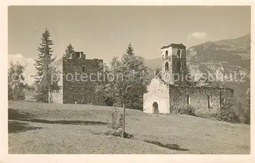 AK / Ansichtskarte Hohen Raetien_Thusis_GR Burgruine 