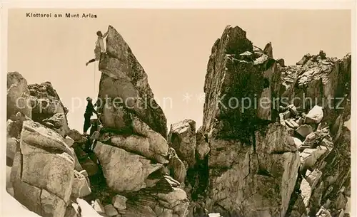 AK / Ansichtskarte Munt_Arlas_GR Bergkletterer 