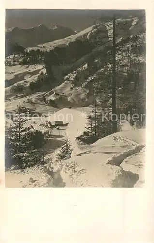 AK / Ansichtskarte Clavadel_Davos_GR Panorama mit Frauenkirche 